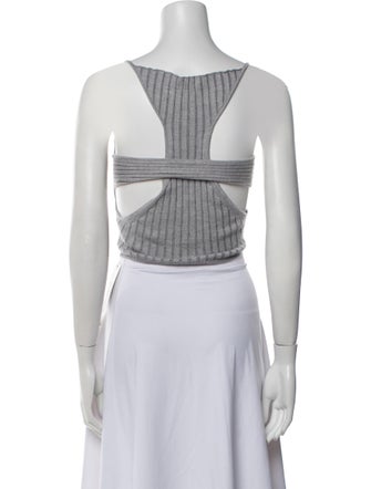 John Elliott Wool Striped Crop Top