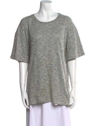 John Elliott Scoop Neck Short Sleeve Sweatshirt