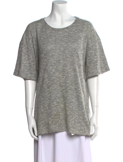 John Elliott Scoop Neck Short Sleeve Sweatshirt