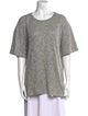 John Elliott Scoop Neck Short Sleeve Sweatshirt
