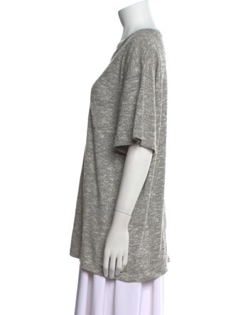 John Elliott Scoop Neck Short Sleeve Sweatshirt