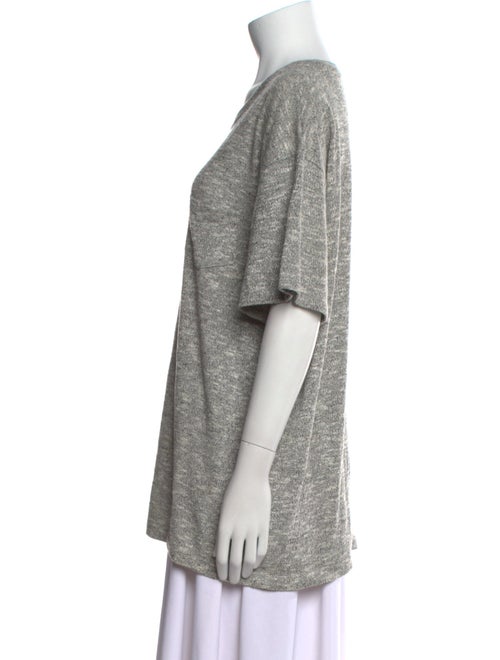 John Elliott Scoop Neck Short Sleeve Sweatshirt