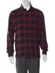 John Elliott Plaid Print Long Sleeve Shirt