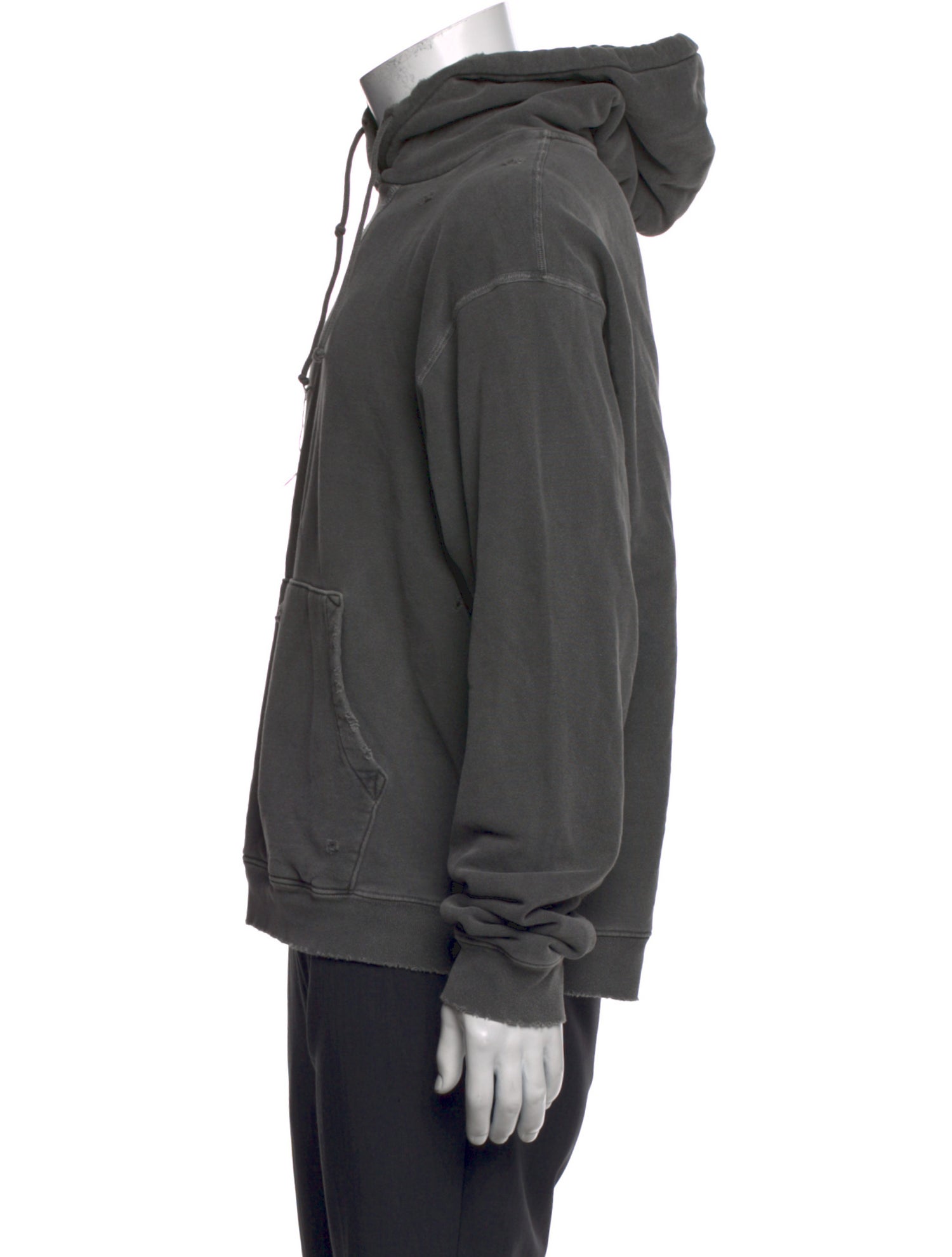 John Elliott Mock Neck Long Sleeve Hoodie