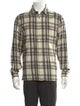 John Elliott Plaid Print Long Sleeve Shirt