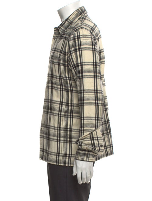 John Elliott Plaid Print Long Sleeve Shirt