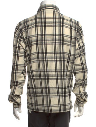 John Elliott Plaid Print Long Sleeve Shirt