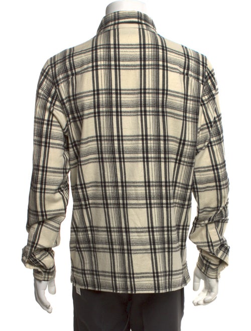 John Elliott Plaid Print Long Sleeve Shirt