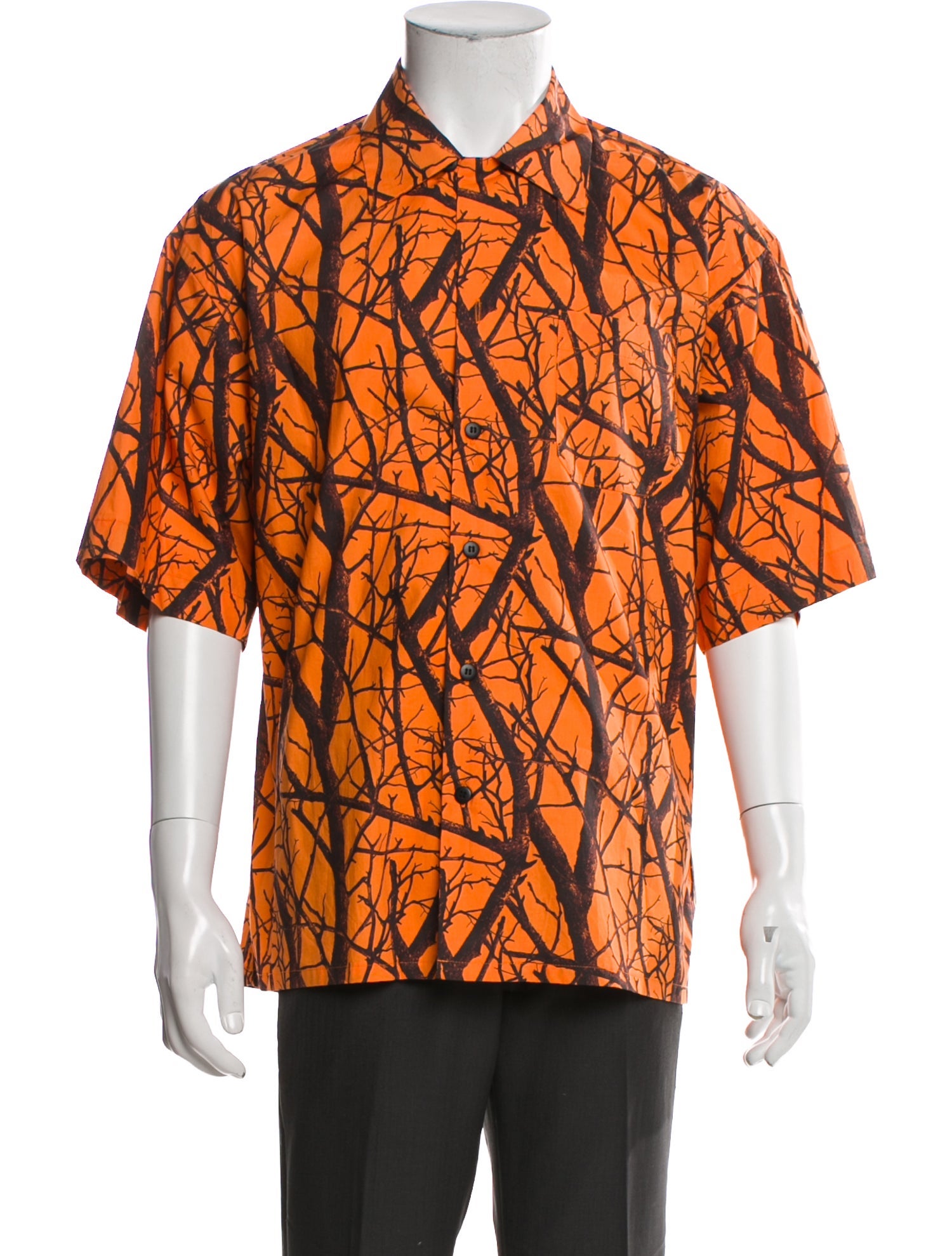 John Elliott Floral Print Short Sleeve Shirt