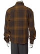 John Elliott Plaid Print Long Sleeve Dress Shirt