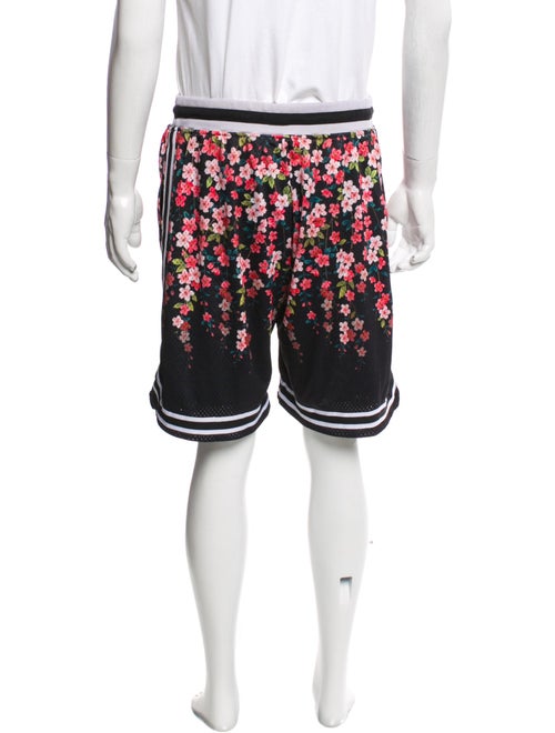 John Elliott Floral Print Jogger Shorts