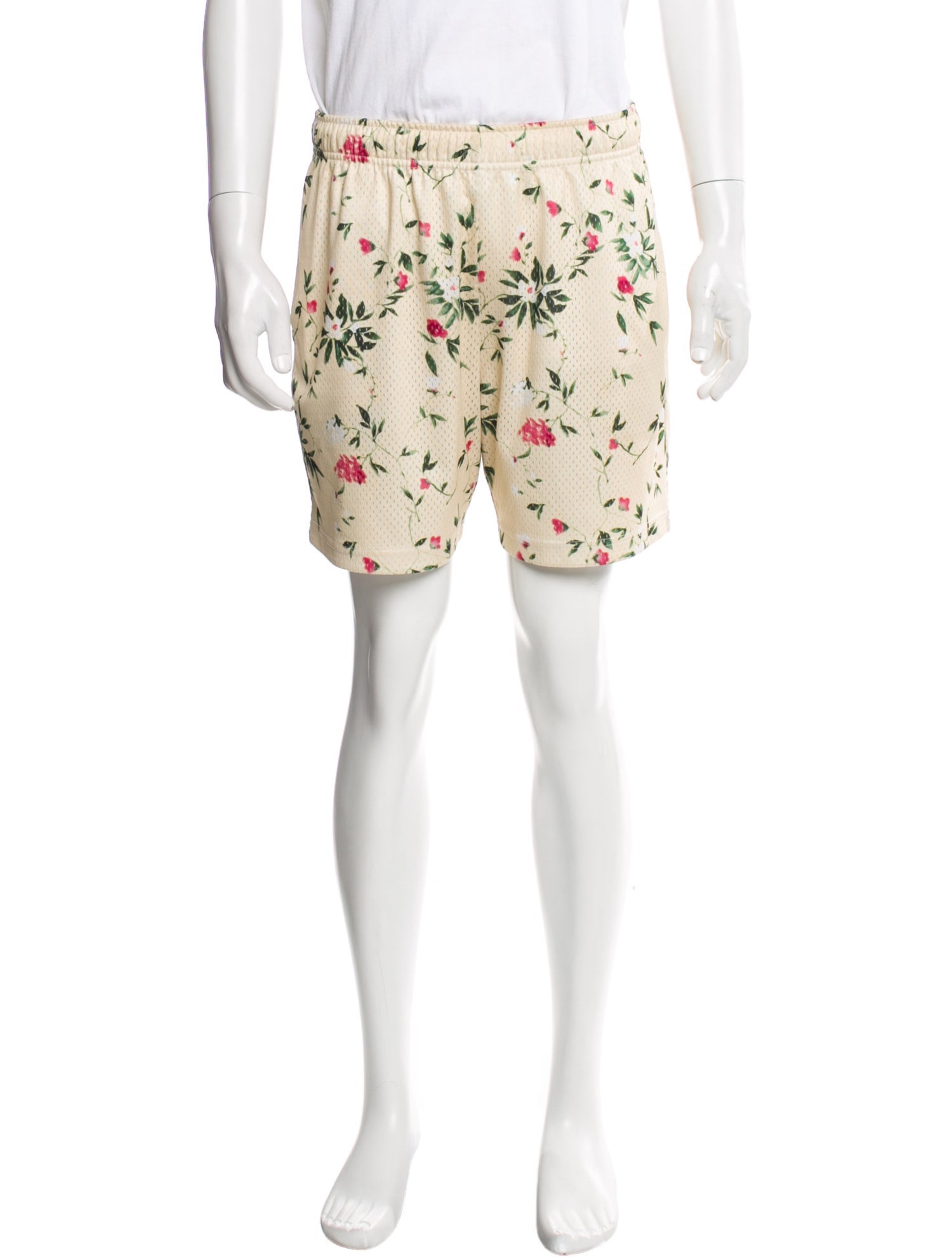 John Elliott Floral Print Jogger Shorts