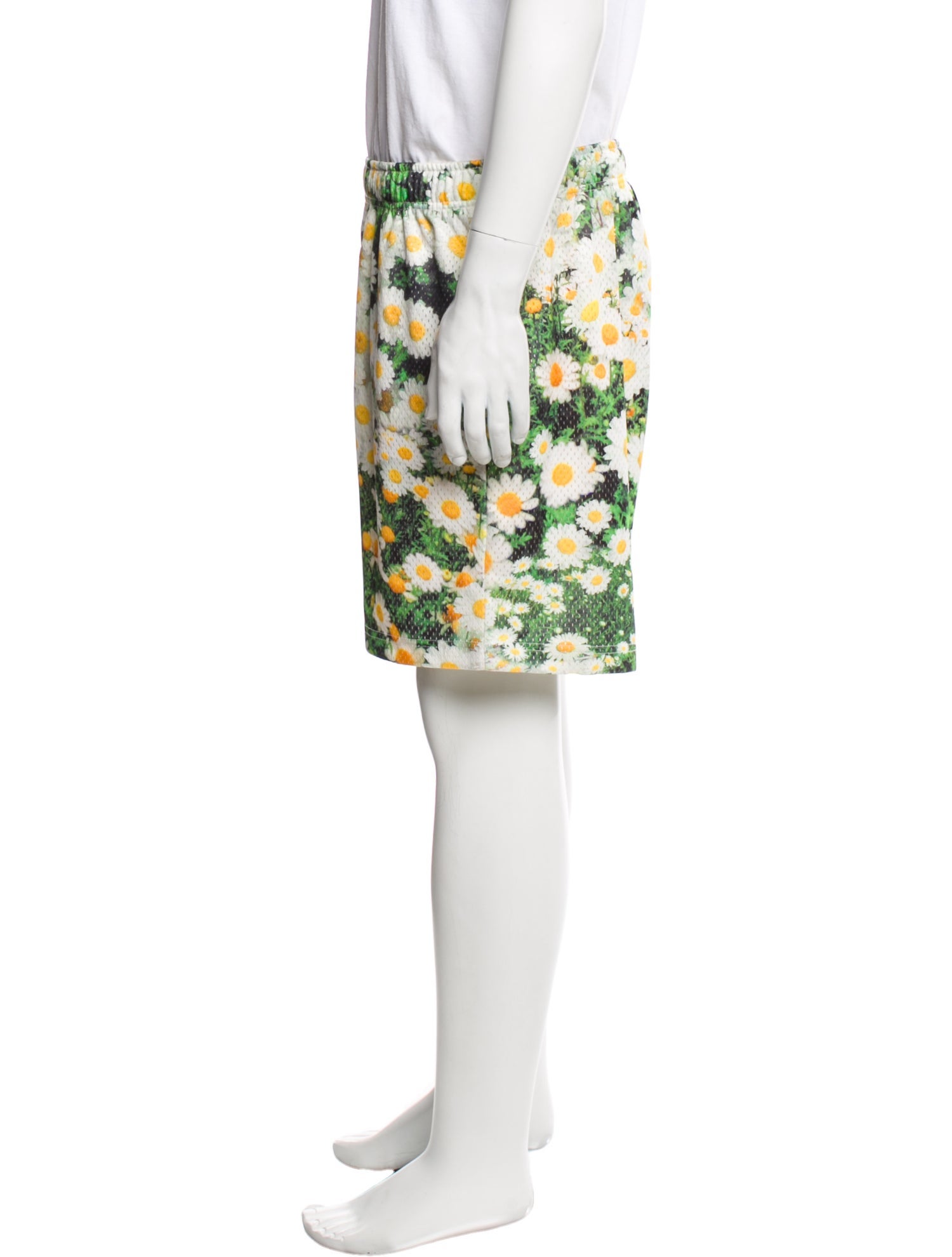 John Elliott Floral Print Jogger Shorts