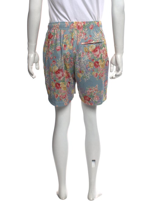 John Elliott Floral Print Jogger Shorts