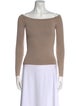 John Elliott Bateau Neckline Long Sleeve Top
