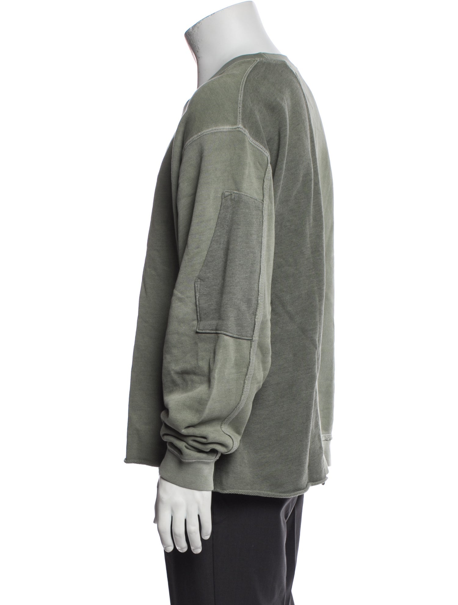 John Elliott Crew Neck Long Sleeve Sweatshirt