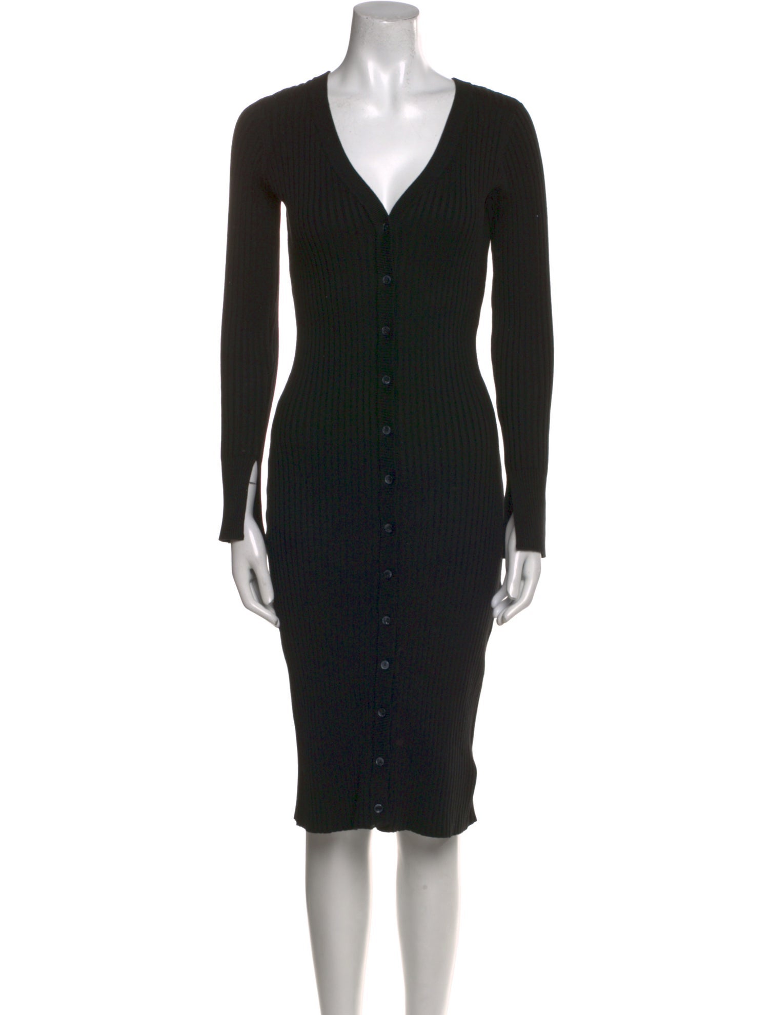 John Elliott V-Neck Knee-Length Dress