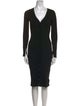John Elliott V-Neck Knee-Length Dress