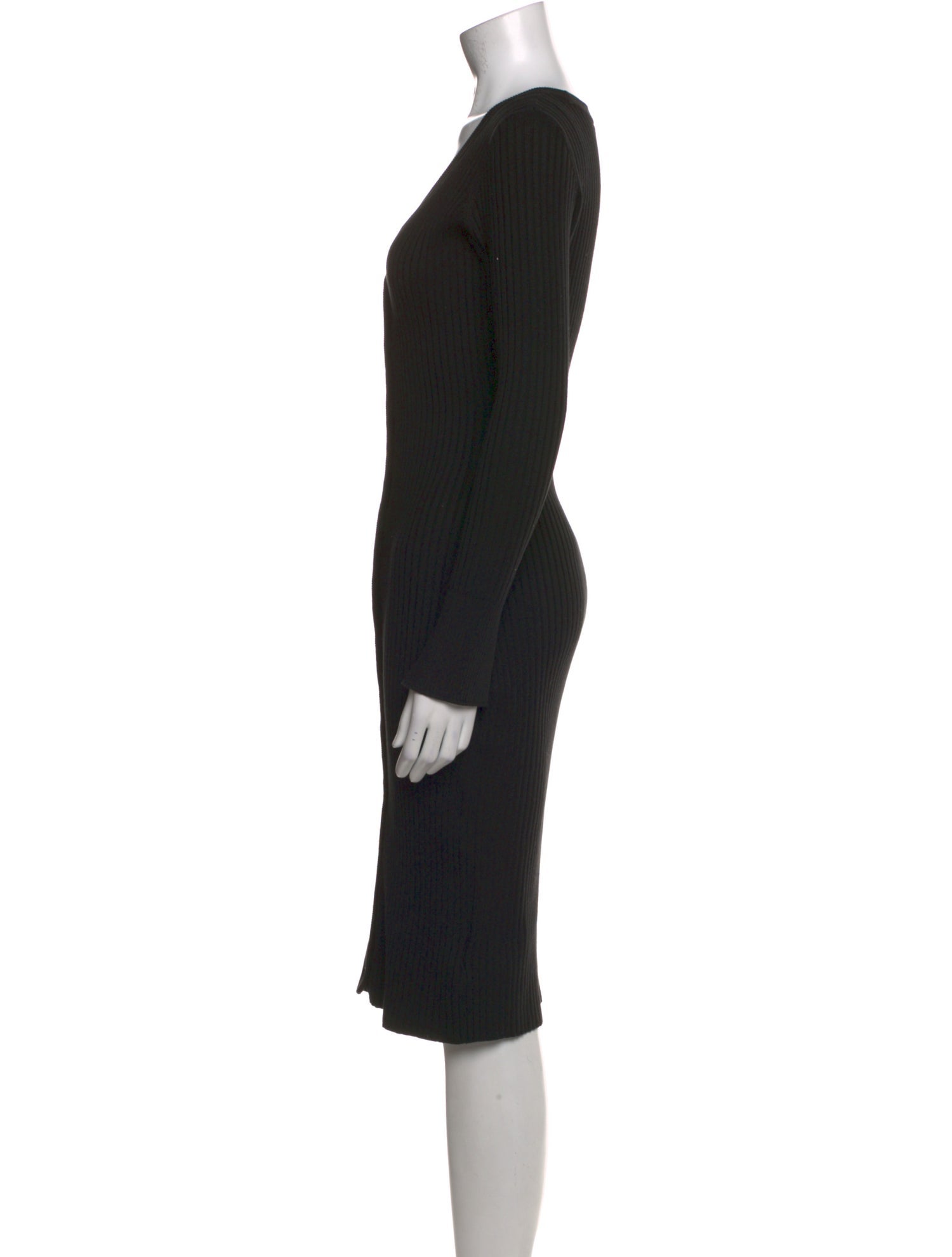 John Elliott V-Neck Knee-Length Dress