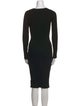 John Elliott V-Neck Knee-Length Dress