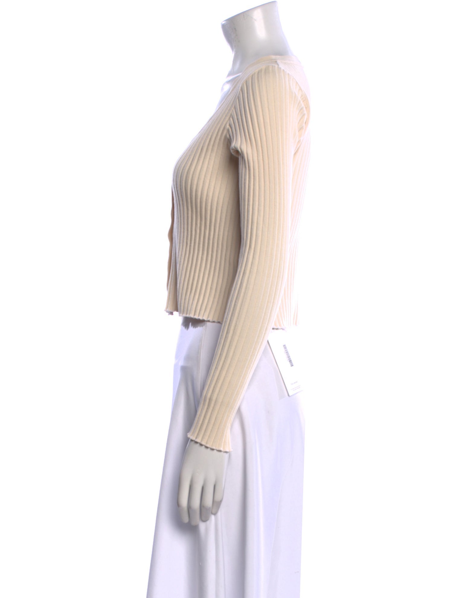 John Elliott V-Neck Long Sleeve Crop Top