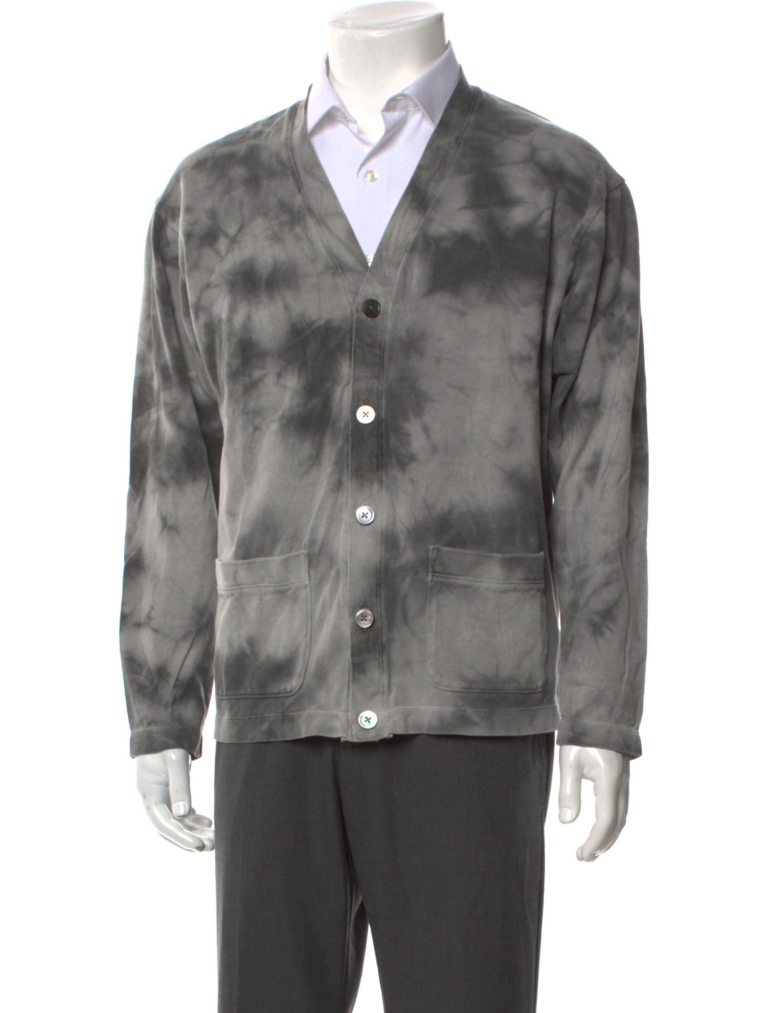 John Elliott Tie-Dye Print Long Sleeve Shirt