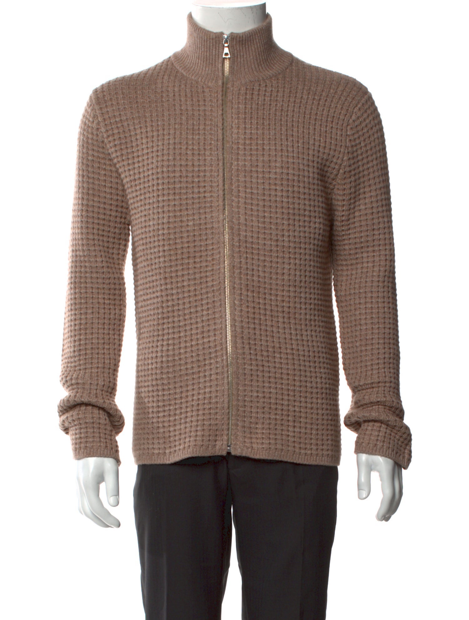 John Elliott Mock Neck Long Sleeve Cardigan