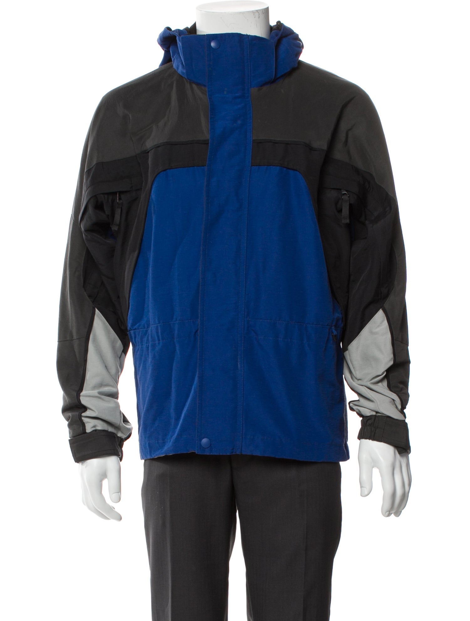 John Elliott Colorblock Pattern Windbreaker