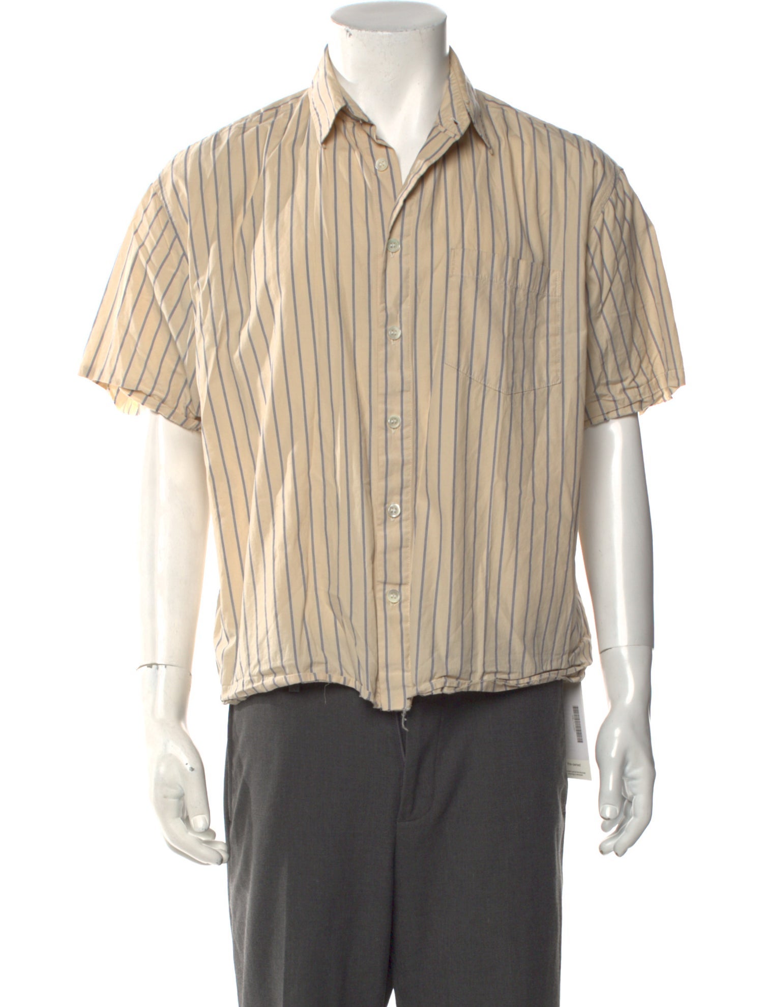 John Elliott Striped Short Sleeve Shirt