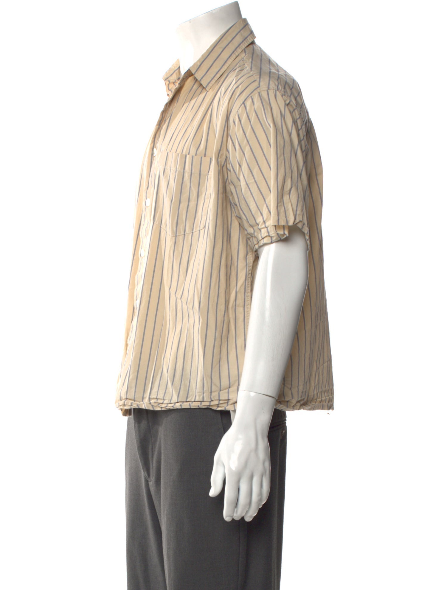 John Elliott Striped Short Sleeve Shirt