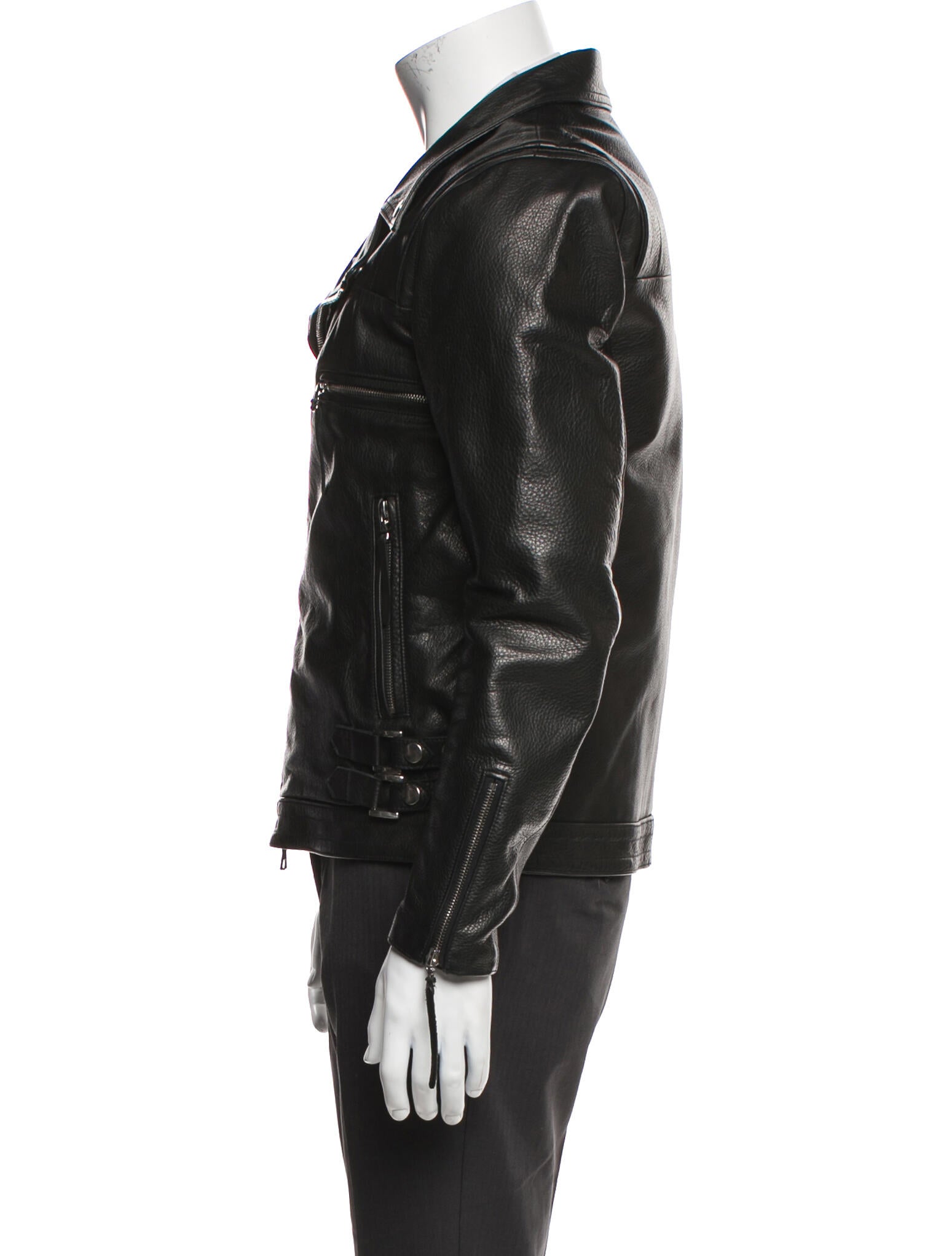 John Elliott Leather Moto Jacket