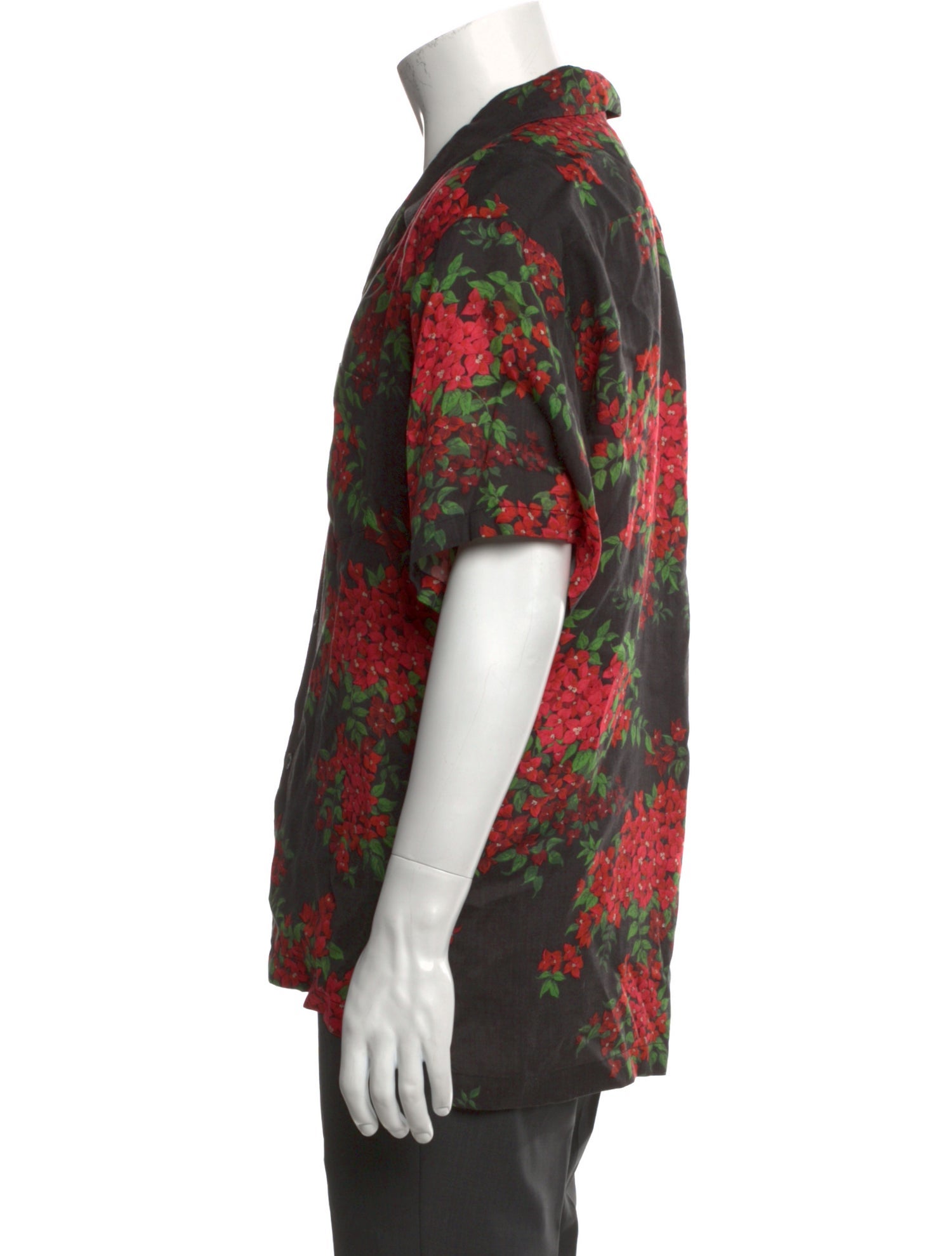 John Elliott Floral Print Short Sleeve Shirt