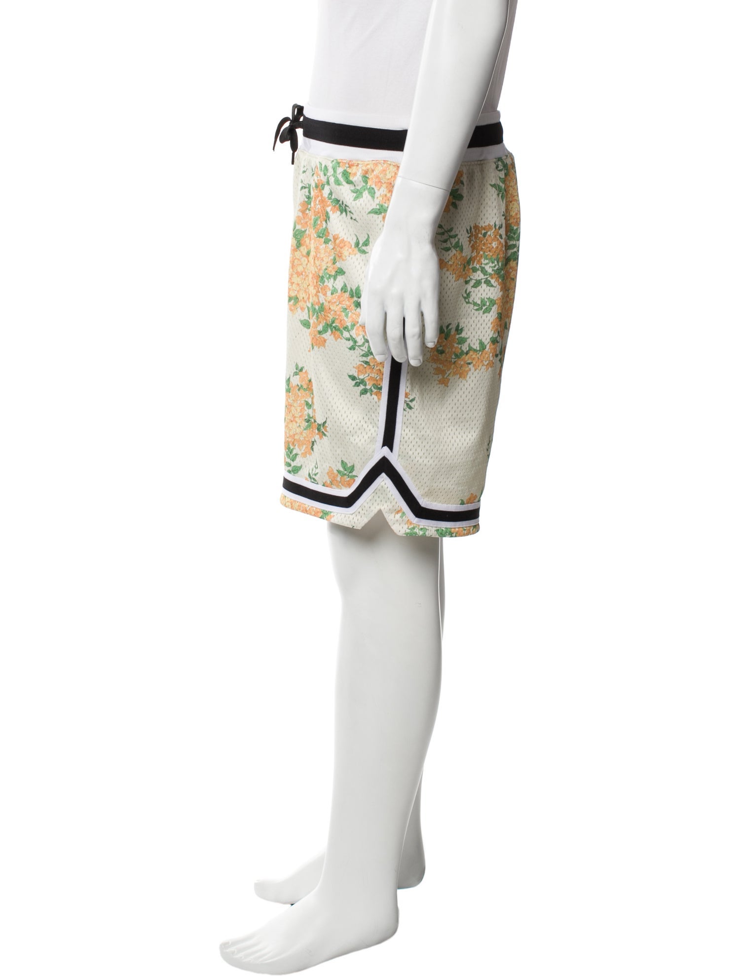 John Elliott Floral Print Jogger Shorts