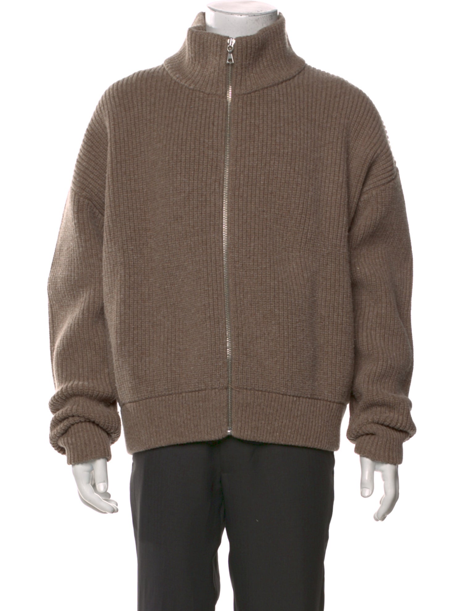 John Elliott Wool Turtleneck Cardigan
