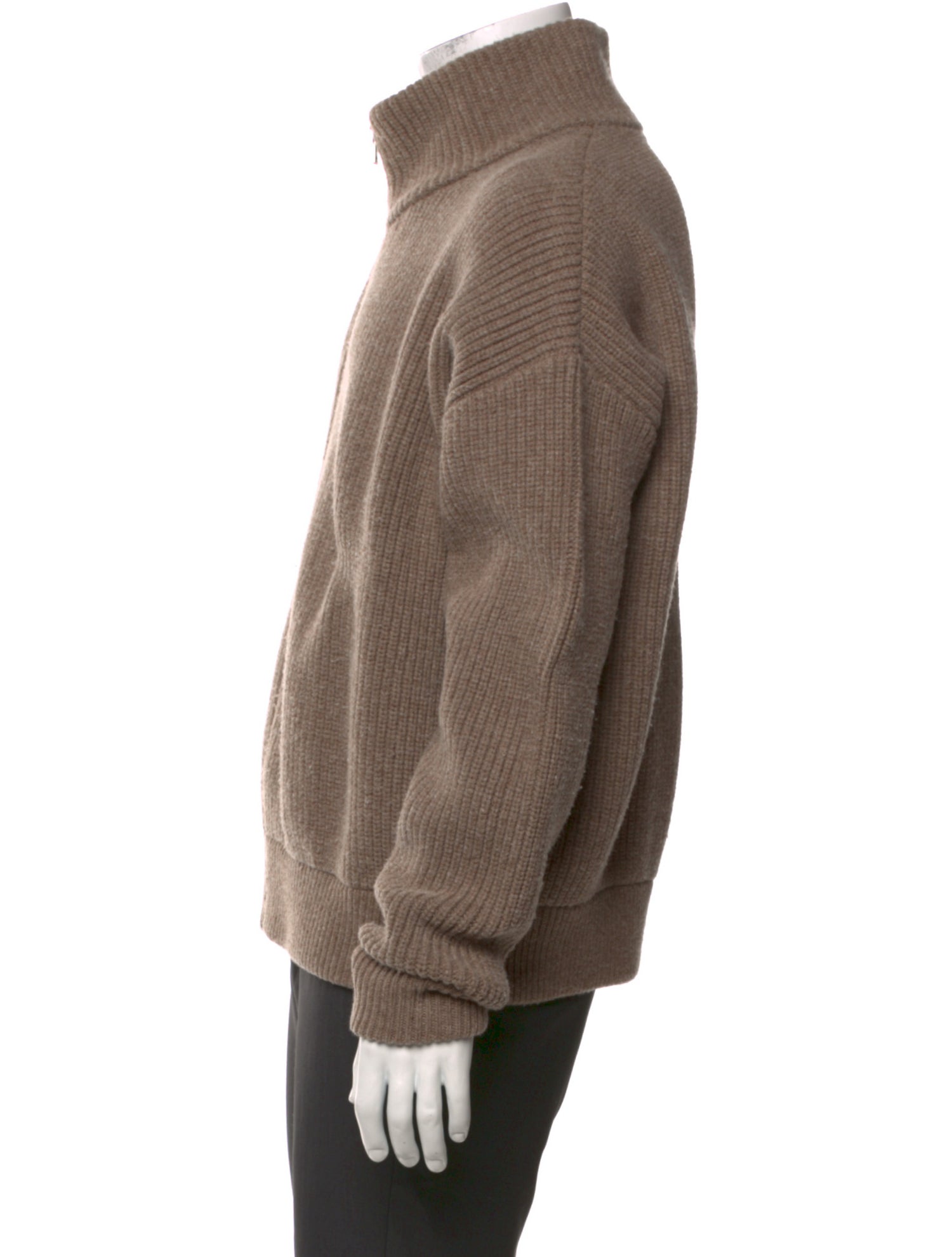 John Elliott Wool Turtleneck Cardigan