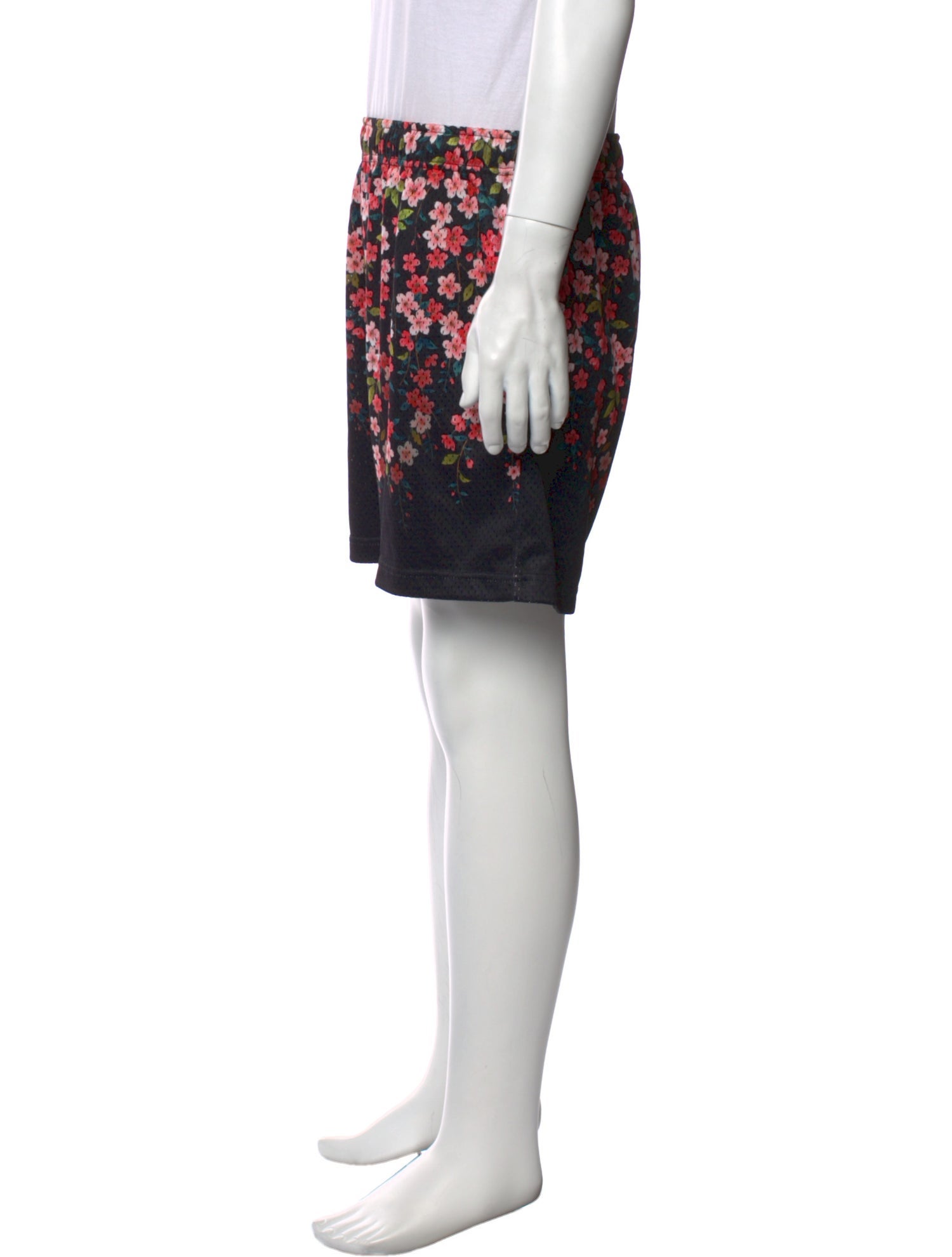 John Elliott Floral Print Athletic Shorts