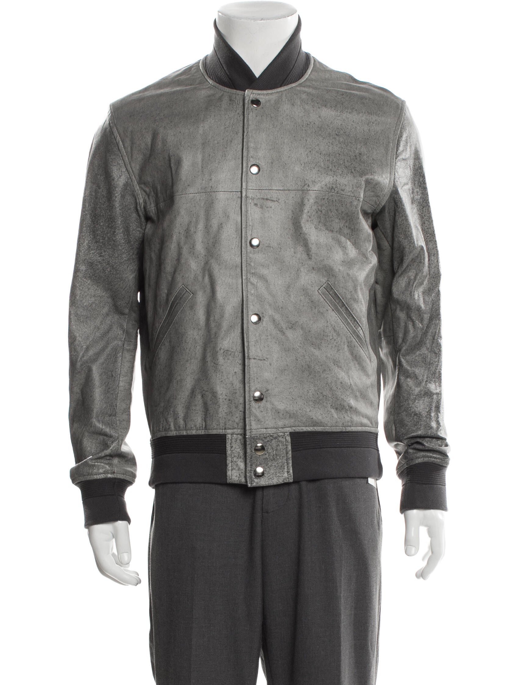 John Elliott Leather Bomber Jacket w/ Tags