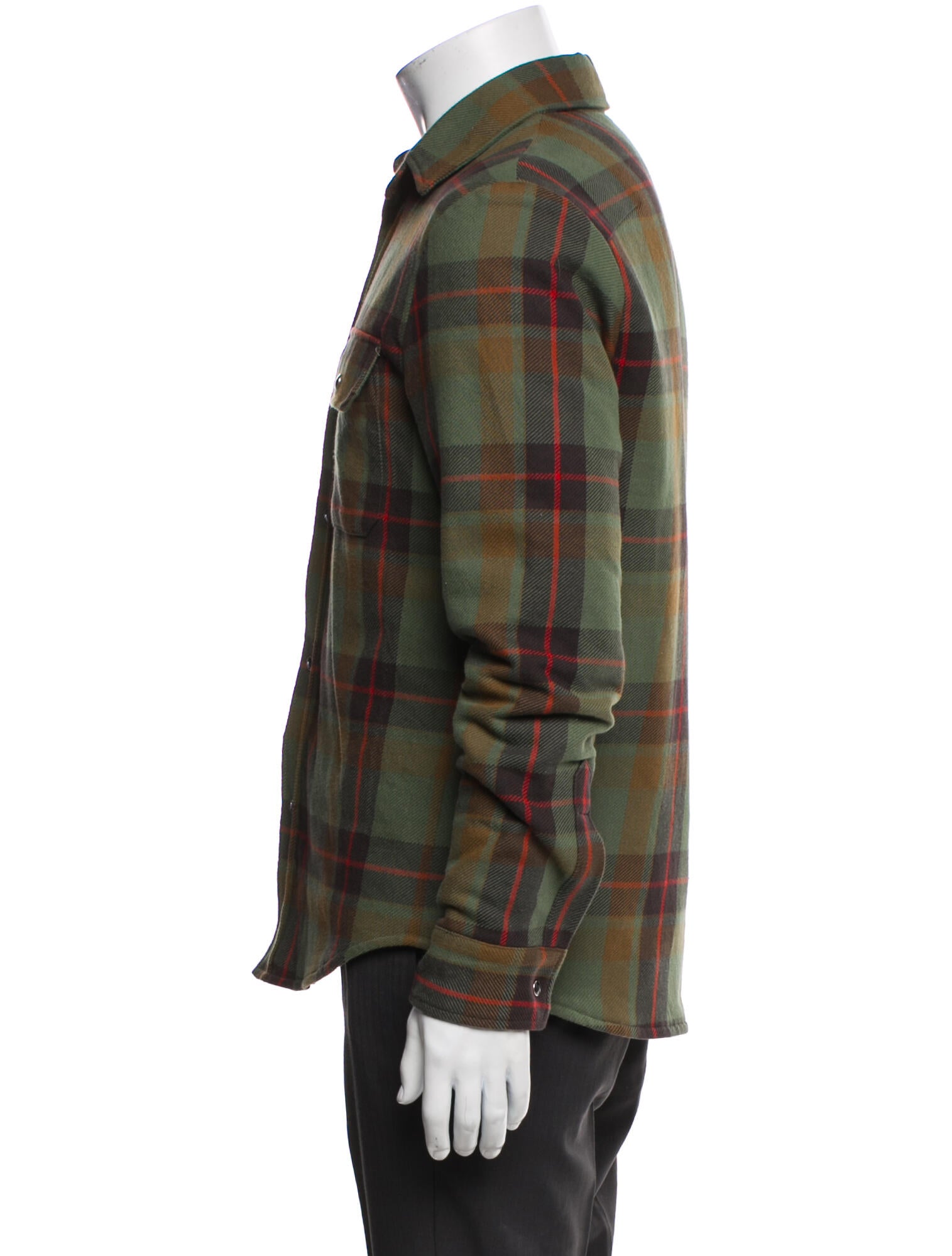 John Elliott Plaid Print Utility Jacket