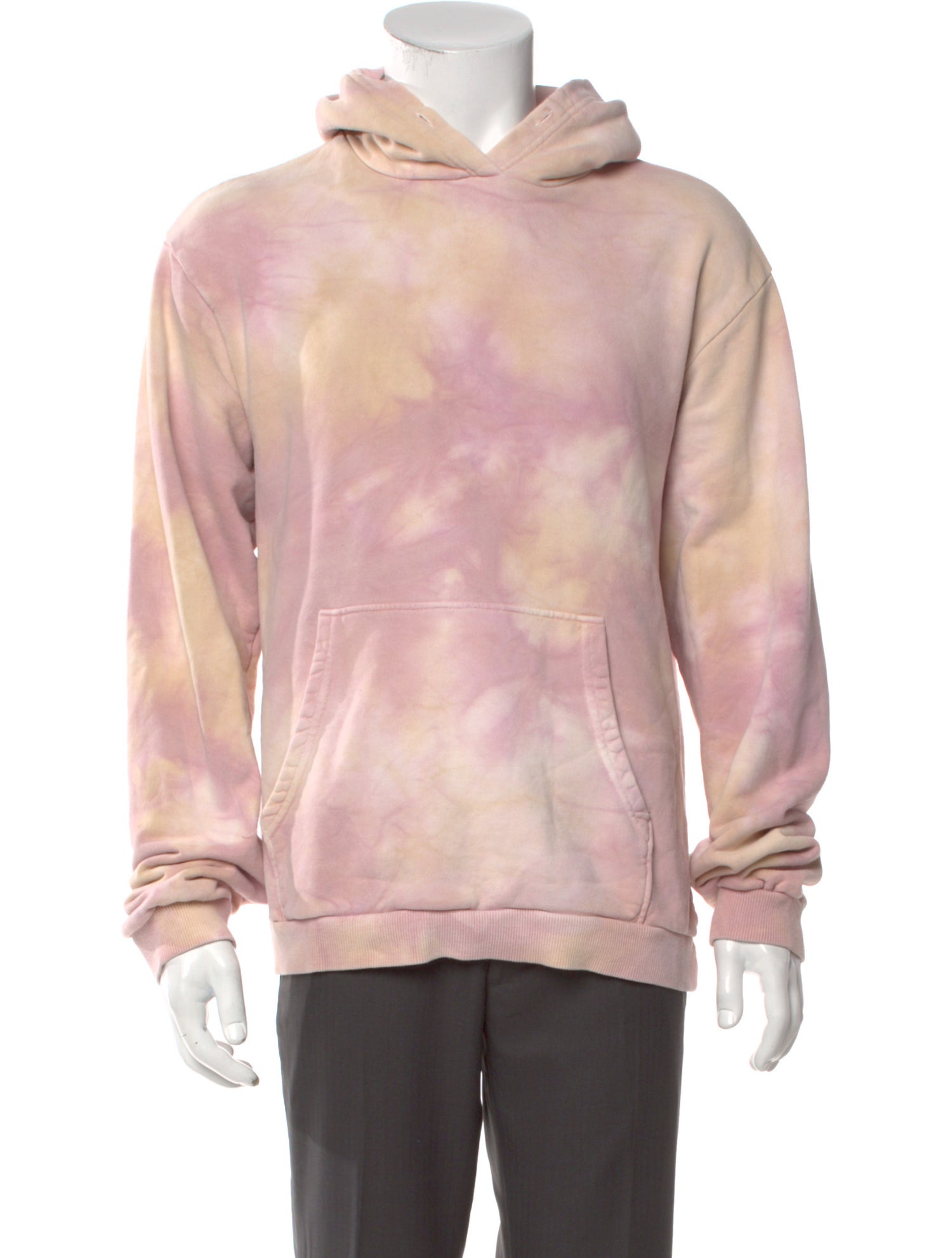 John Elliott Tie-Dye Print Crew Neck Hoodie