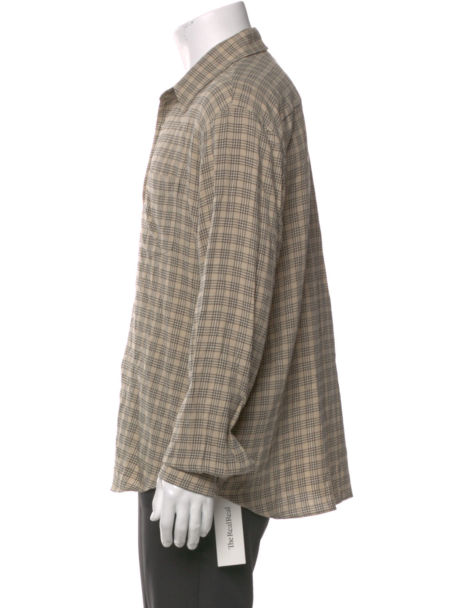 John Elliott Plaid Print Long Sleeve Shirt