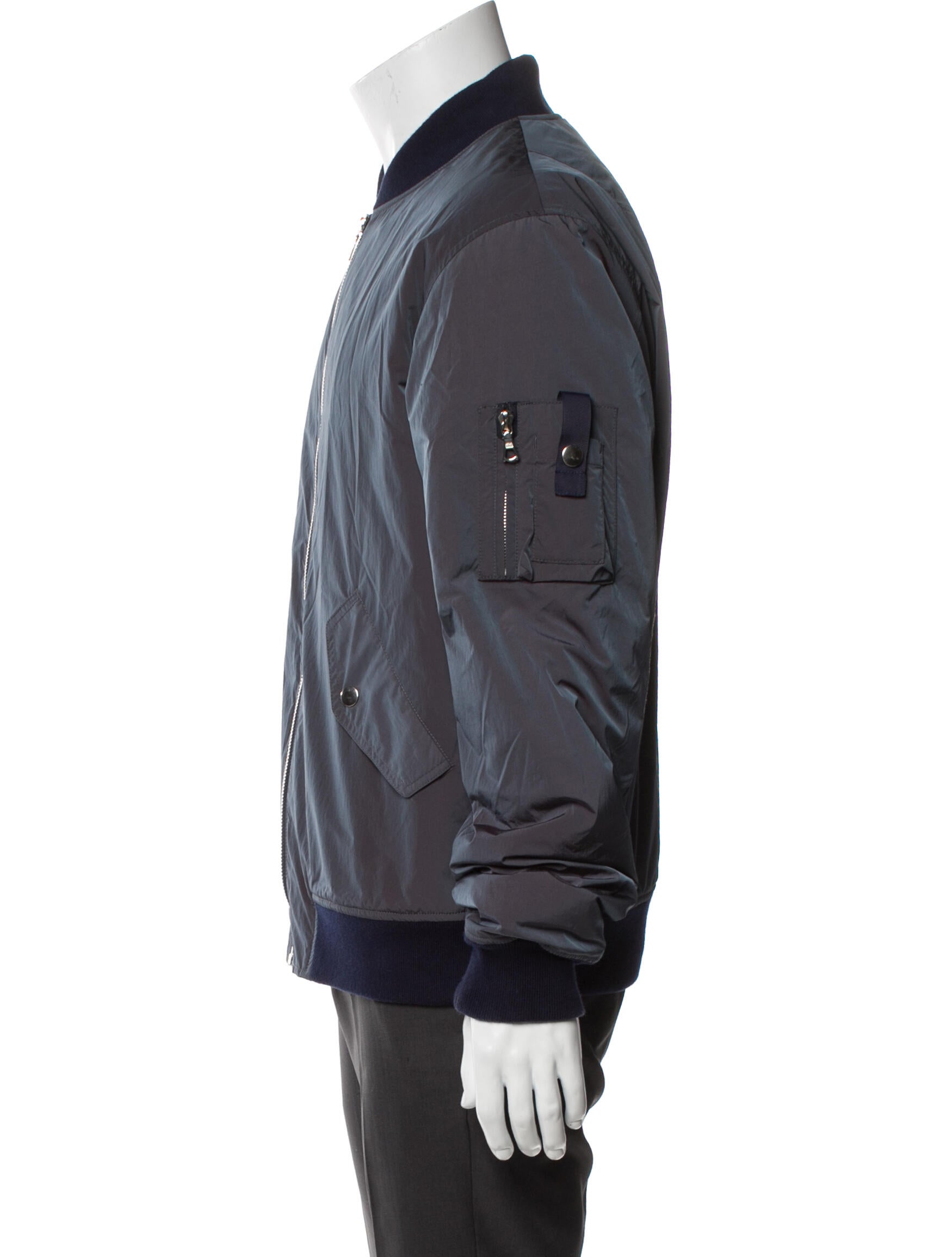 John Elliott Colorblock Pattern Bomber Jacket