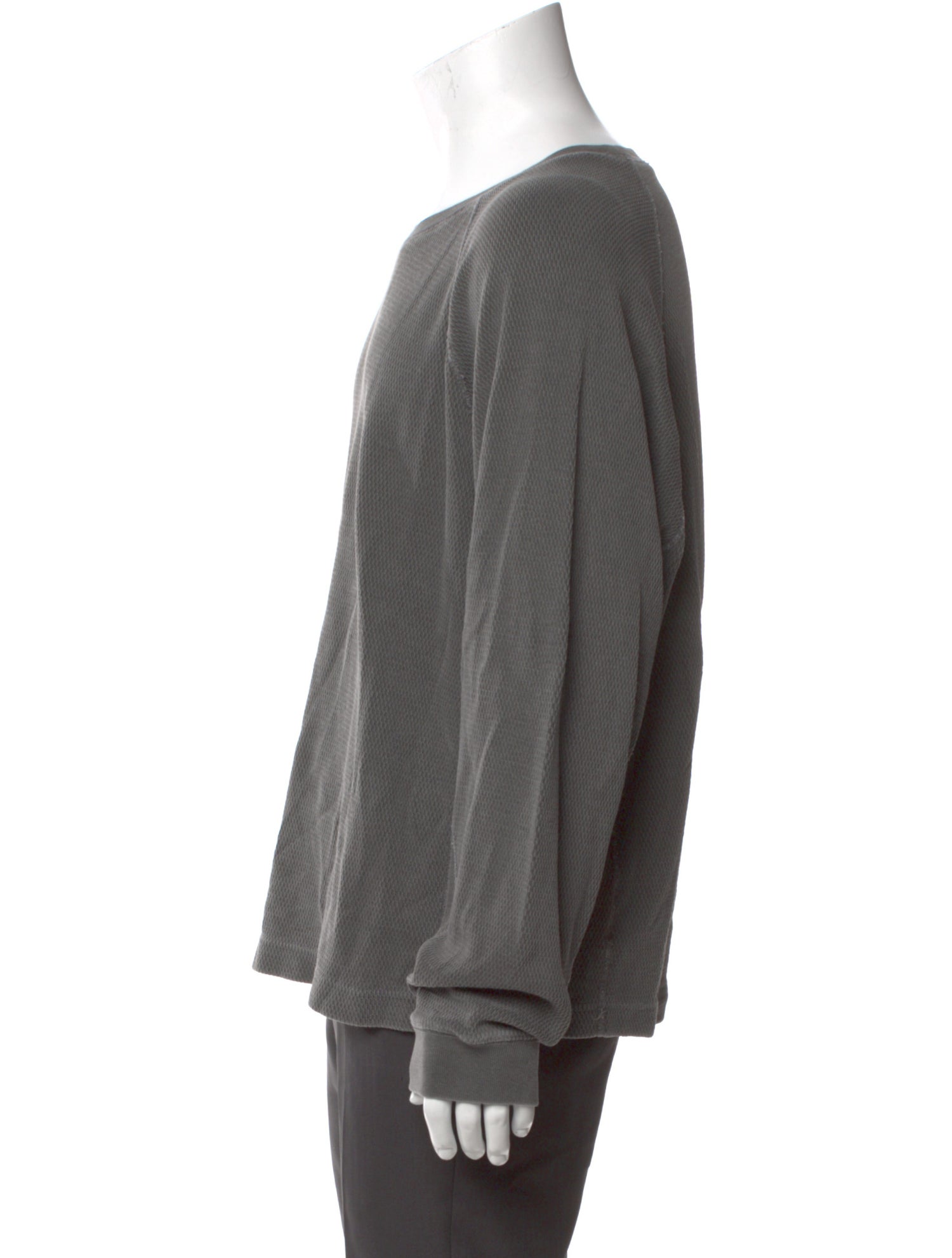 John Elliott Scoop Neck Long Sleeve Pullover