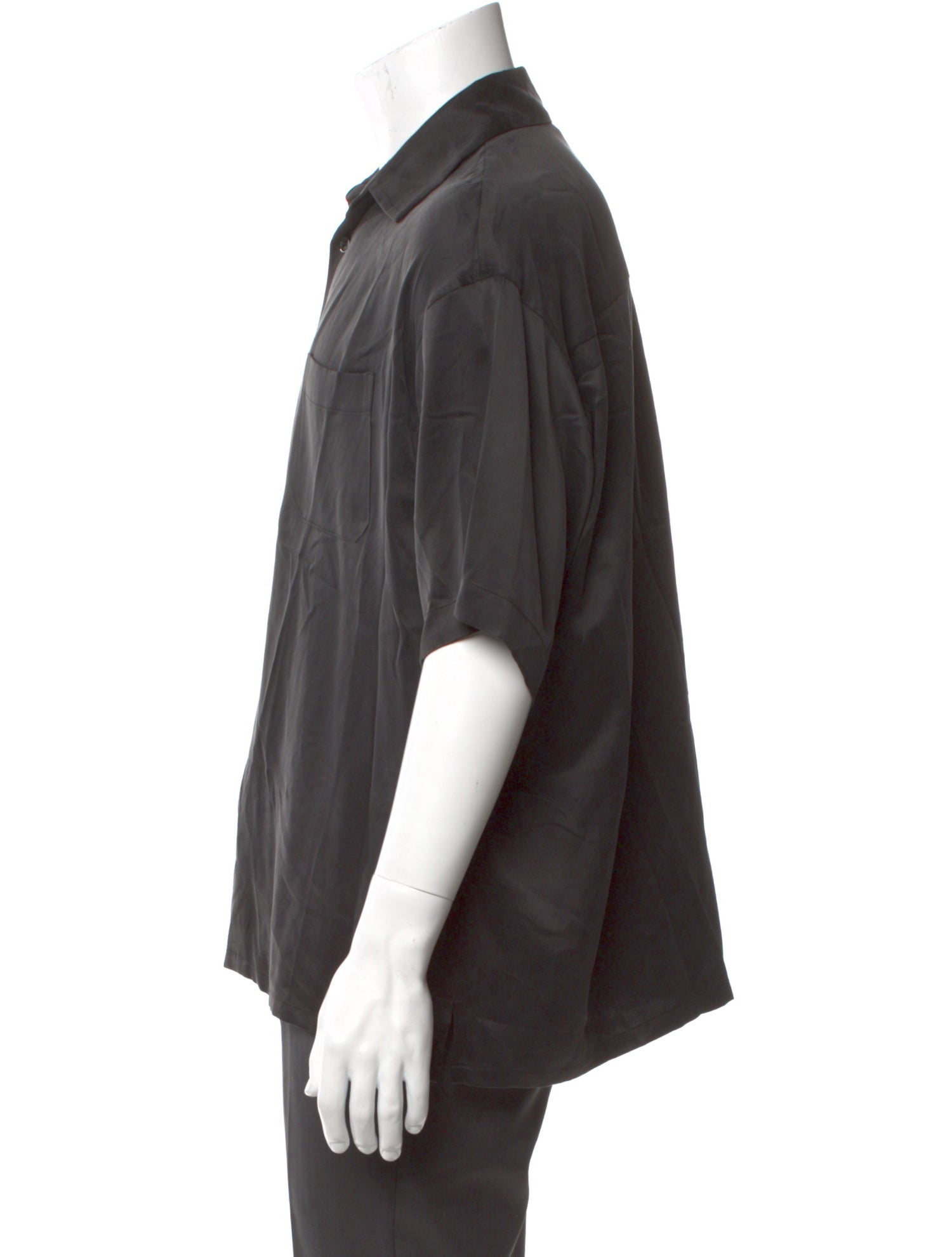 John Elliott Silk Short Sleeve Shirt