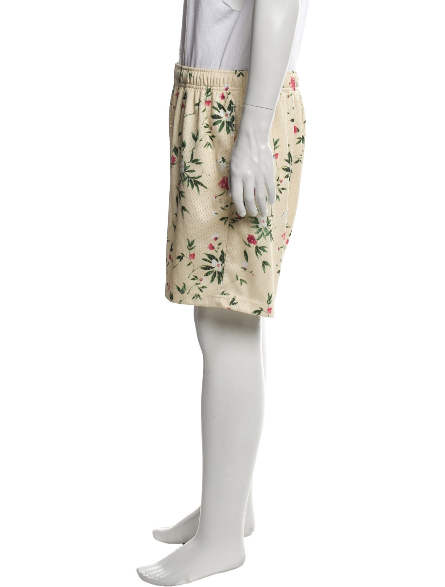 John Elliott Floral Print Jogger Shorts