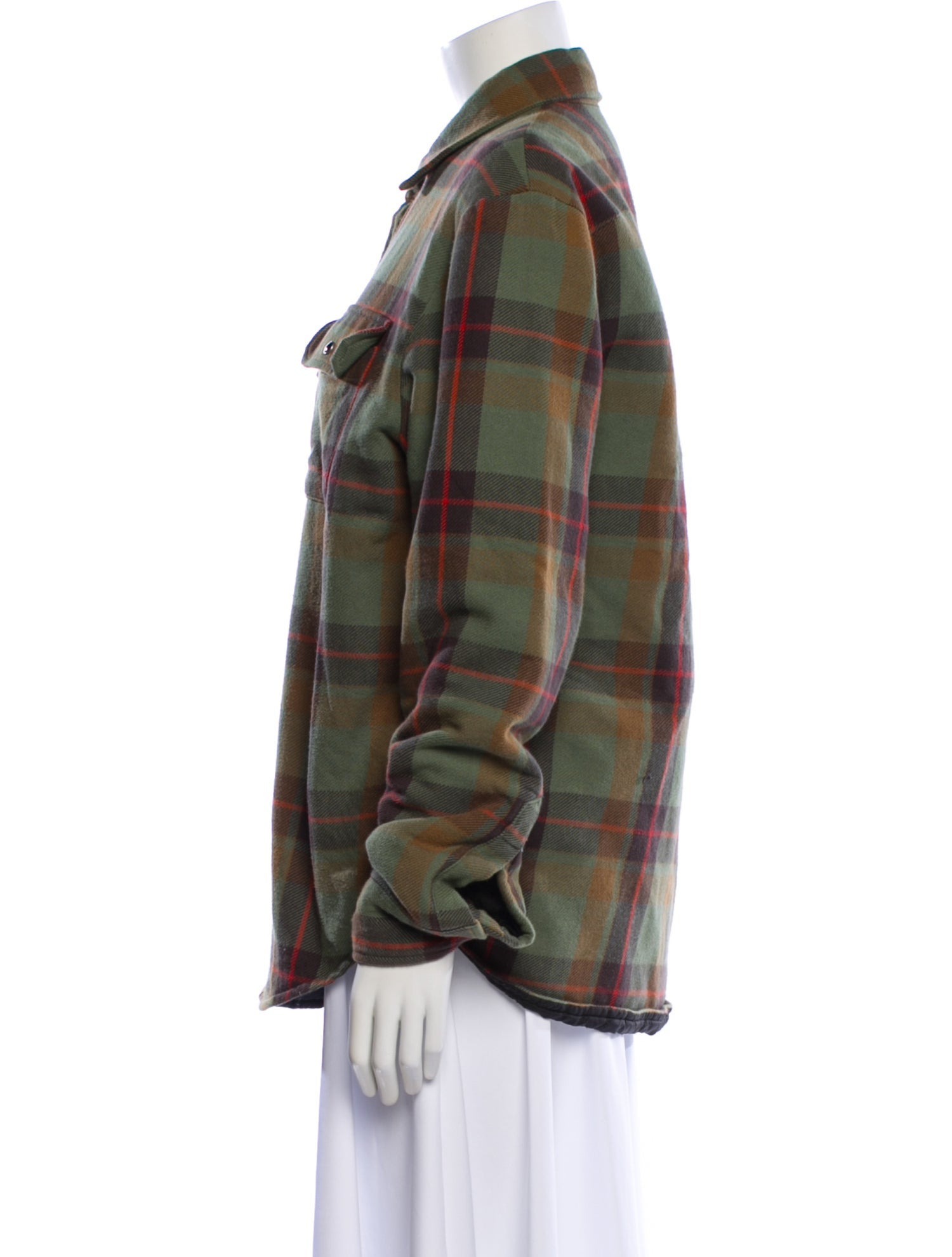John Elliott Plaid Print Utility Jacket