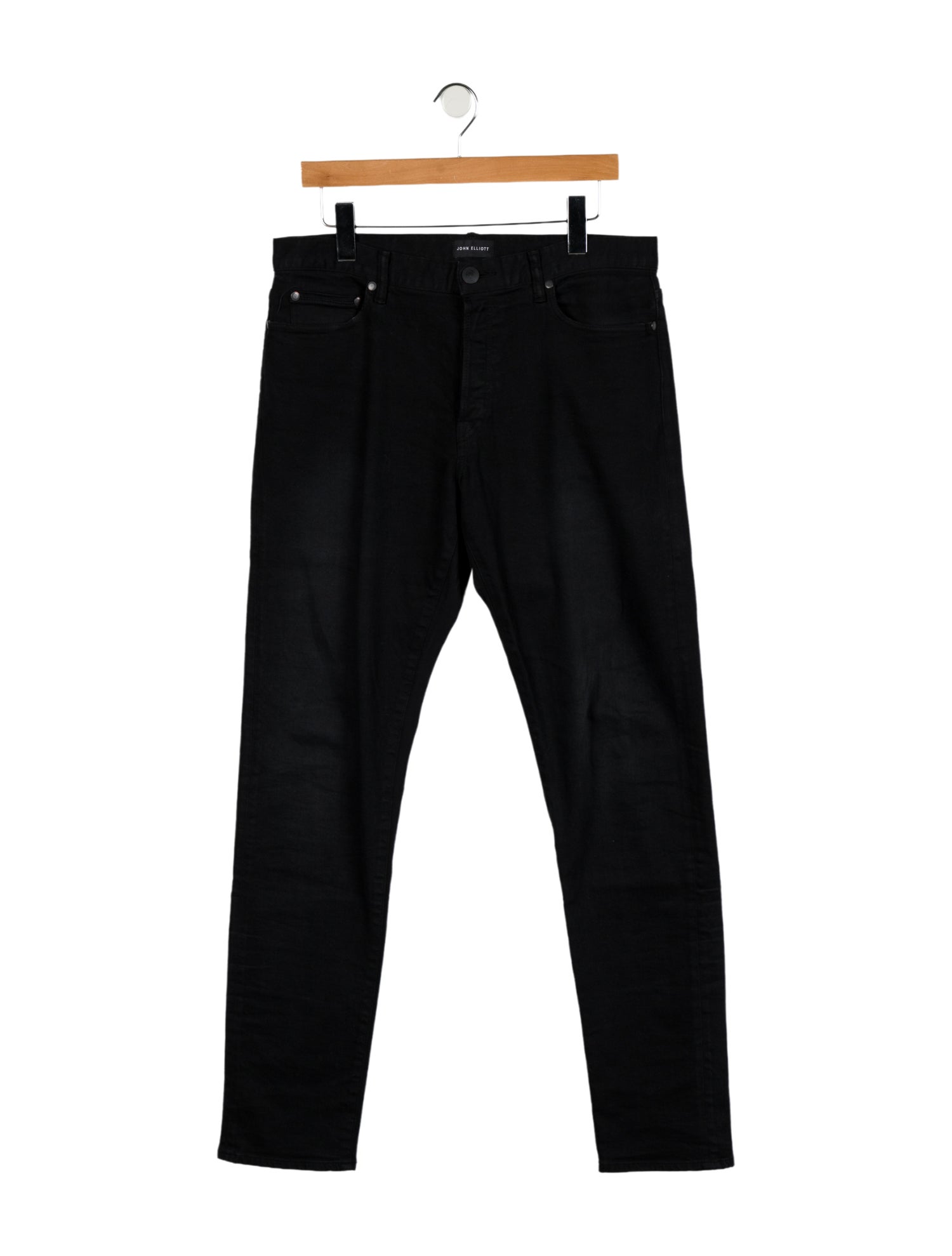 John Elliott Mid-Rise Straight Leg Jeans