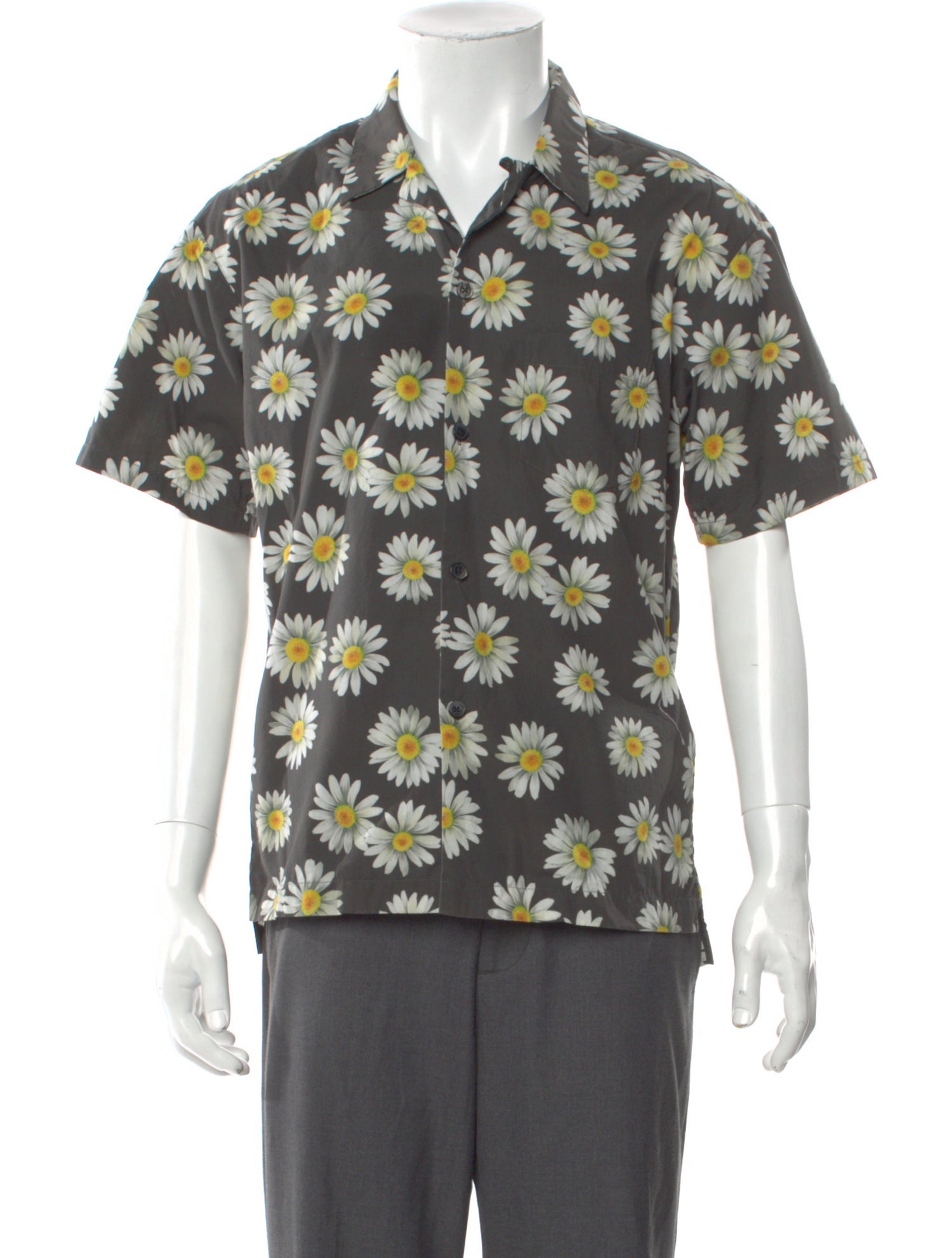 John Elliott Floral Print Short Sleeve Shirt