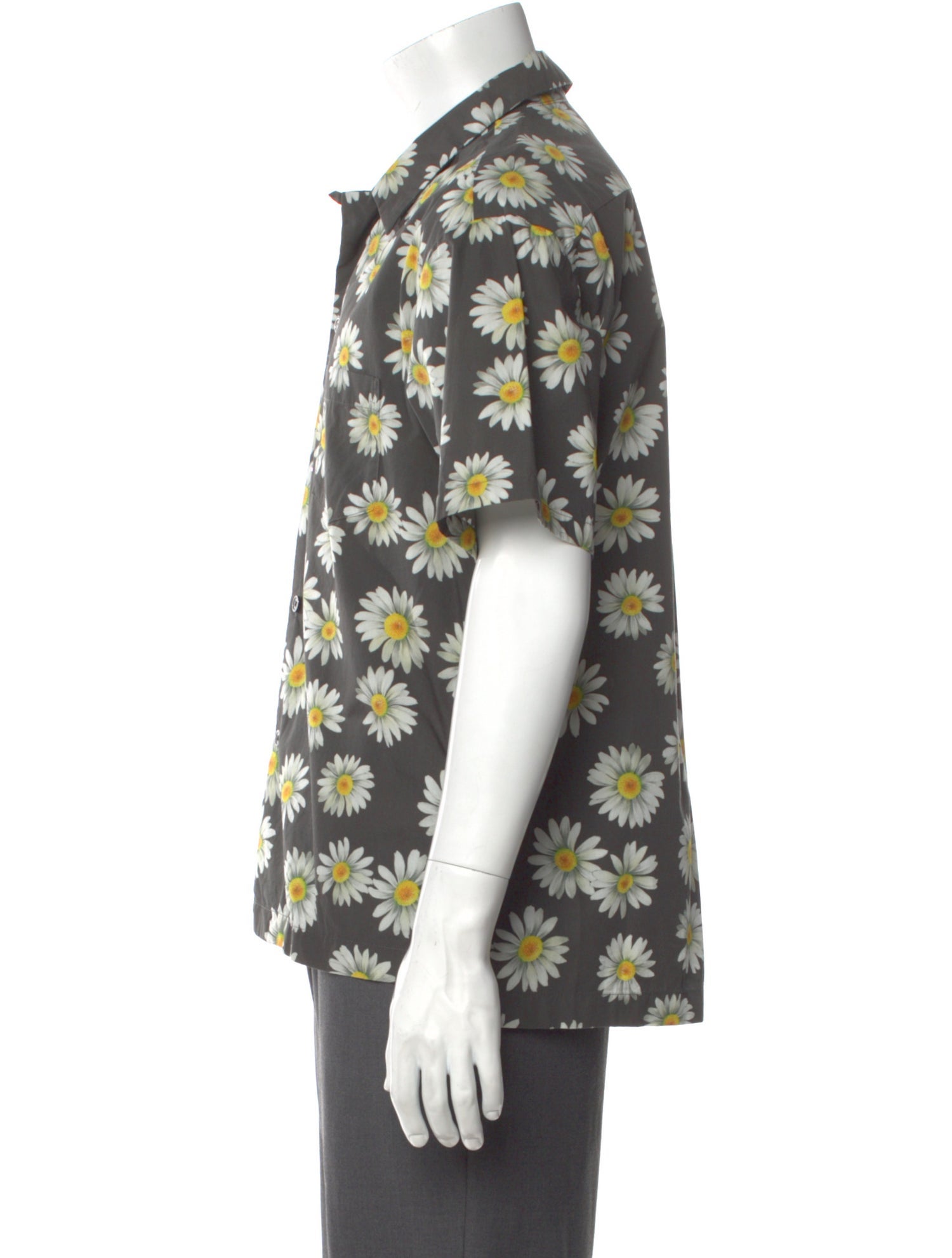 John Elliott Floral Print Short Sleeve Shirt