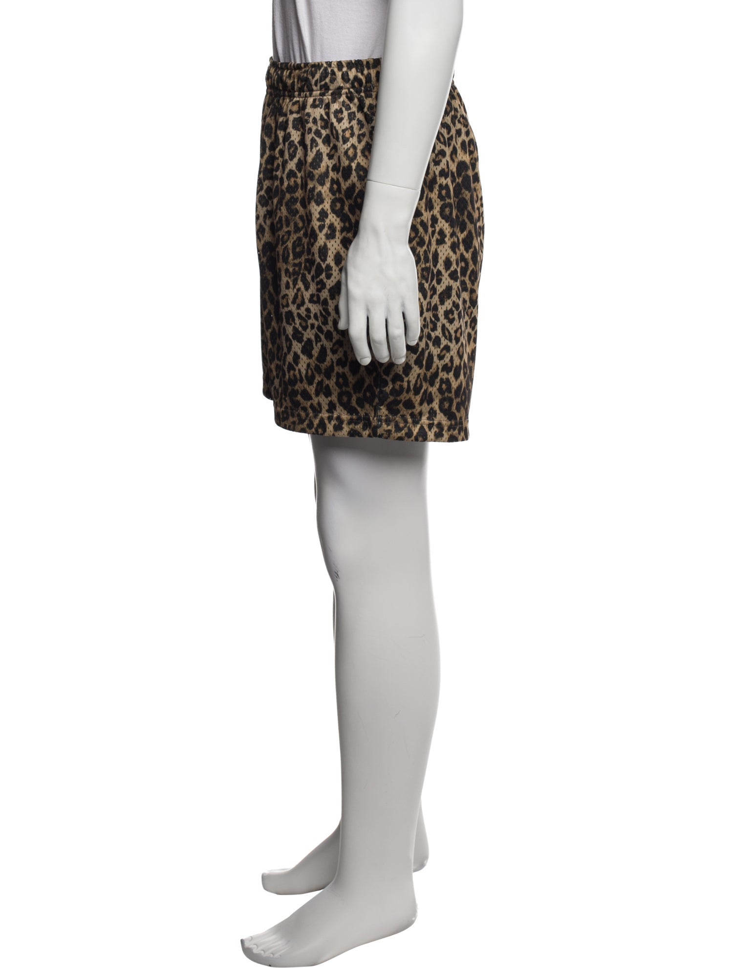 John Elliott Animal Print Athletic Shorts