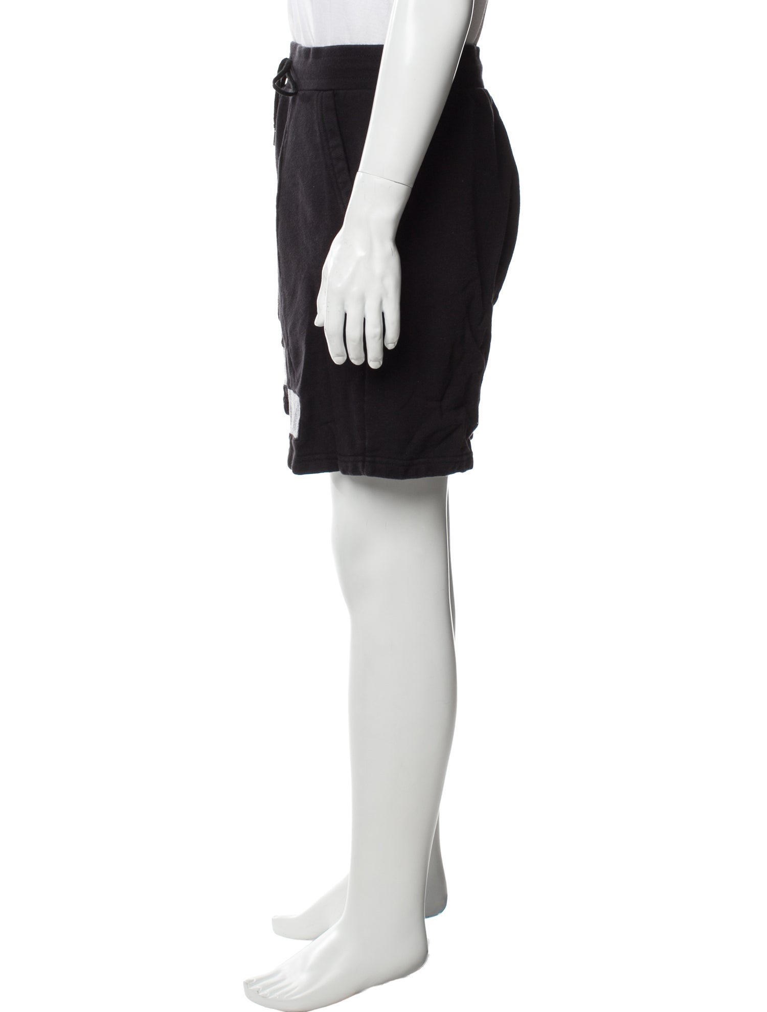 John Elliott Colorblock Pattern Jogger Shorts